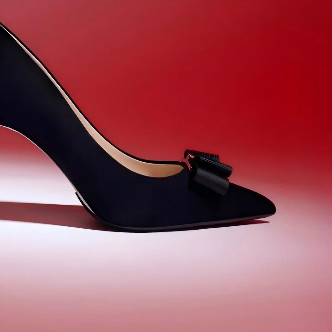 Black Suede Pointed Toe Stiletto Pumps