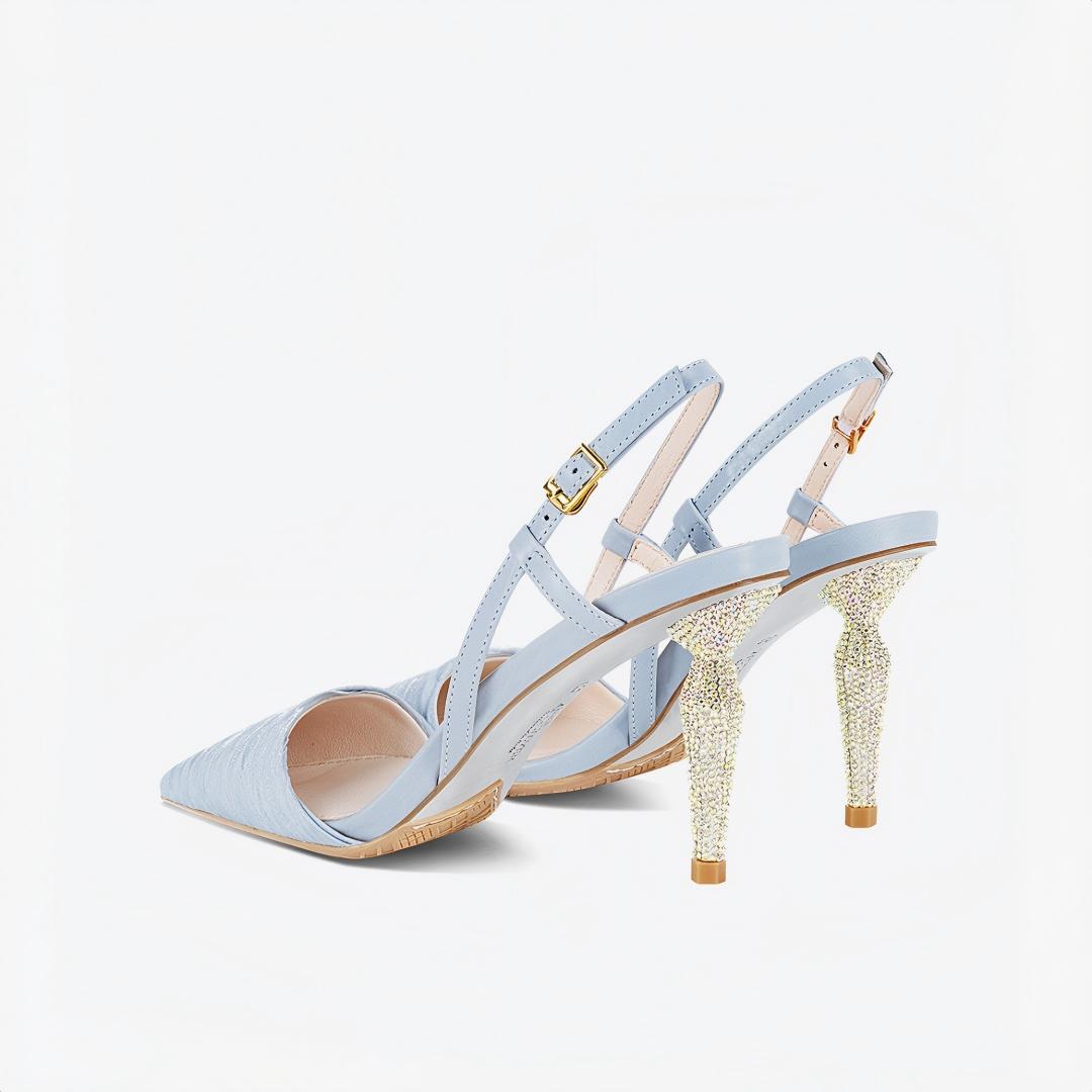Pointed Toe Slingback Heels