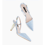 Pointed Toe Slingback Heels