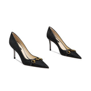 Vintage Checkered Horsebit Heels