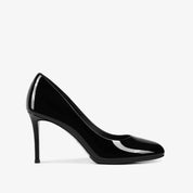Classic Black Patent Leather Stiletto Pumps