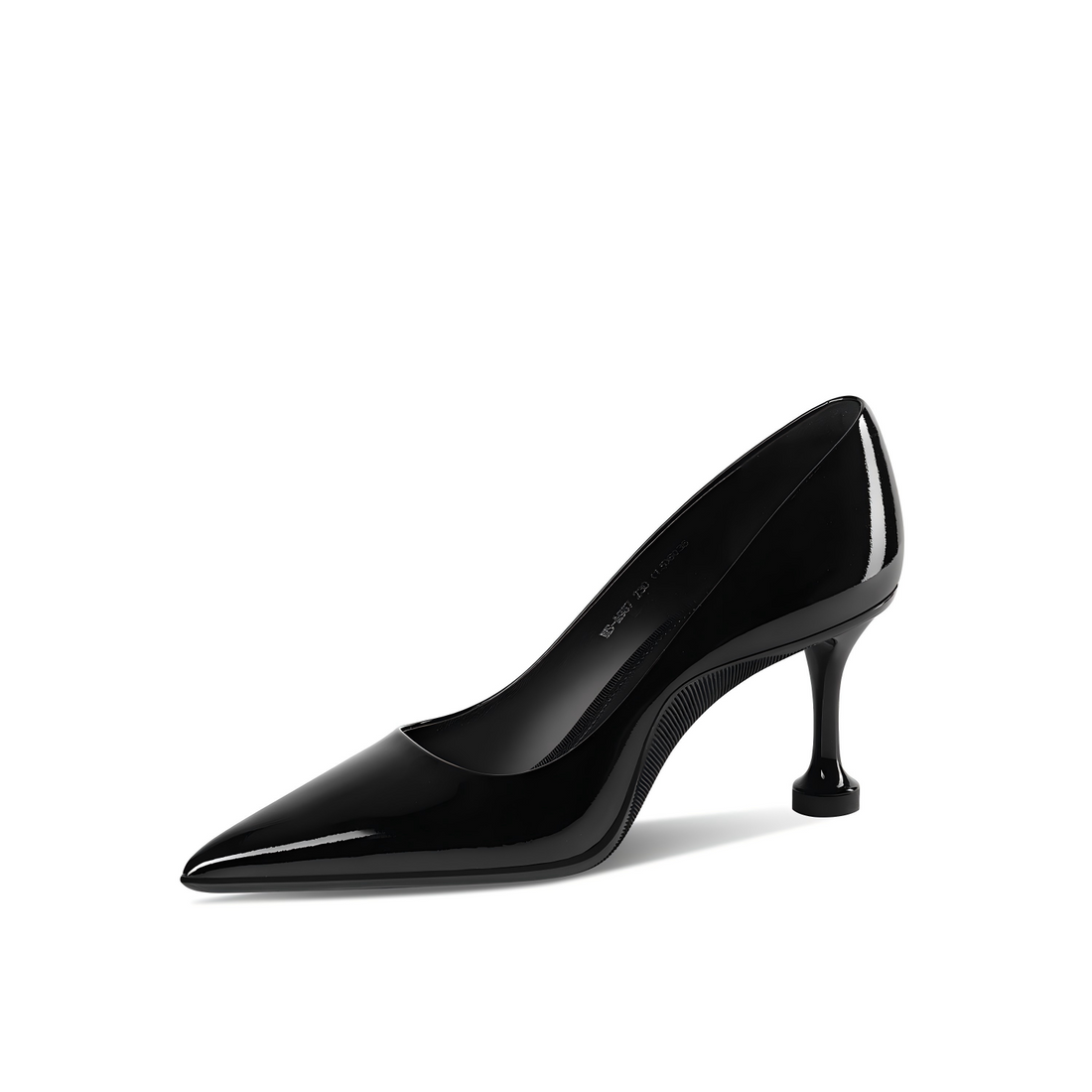 Classic Black Pointed Toe Stilettos in Cow Leather