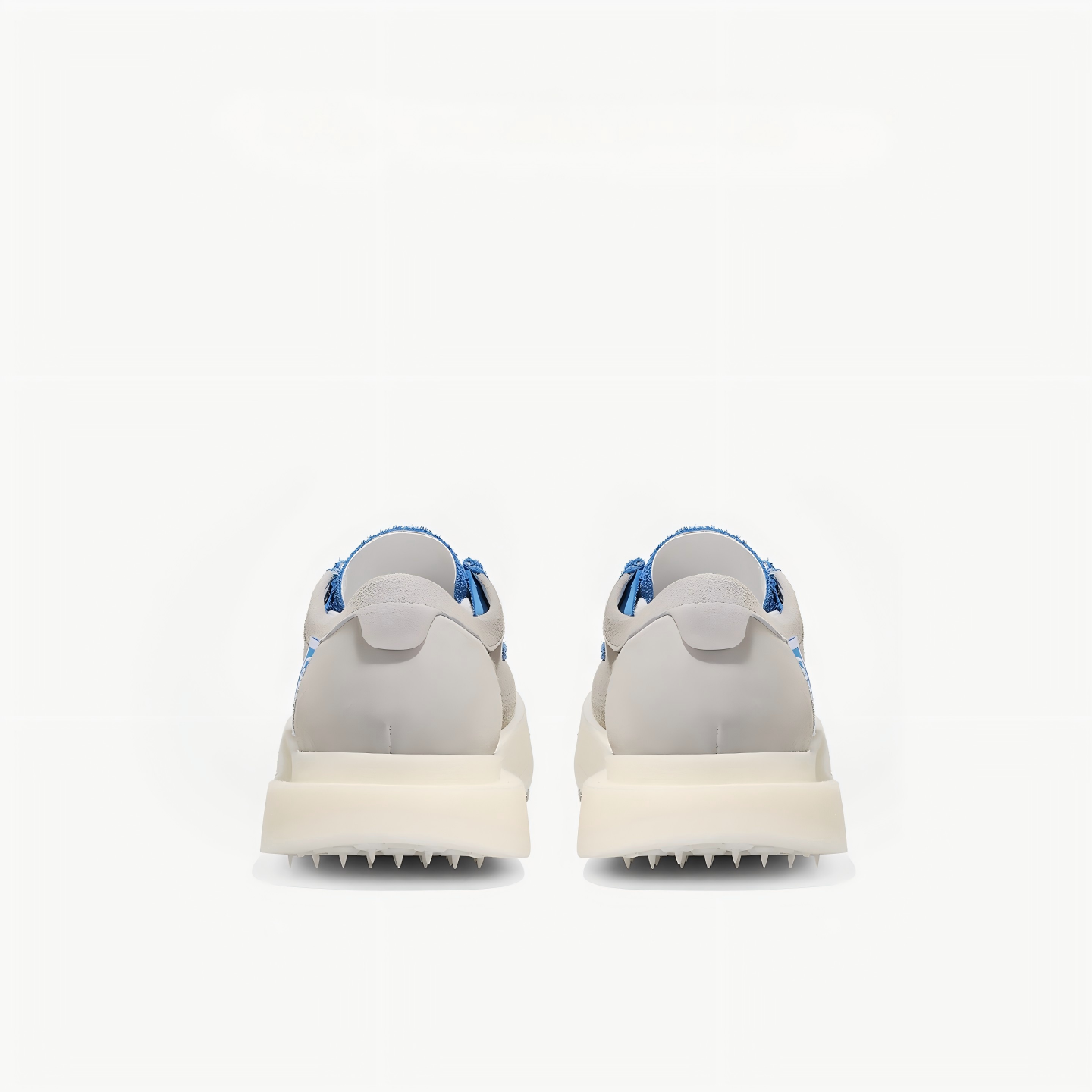 Sky Blue Suede Chunky Sole Wallabee Casual Shoes