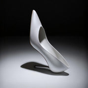 White Patent Leather Pointed-Toe Stiletto Pumps
