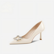 Classic Patent Leather Low Heel Pumps | Comfortable & Stylish