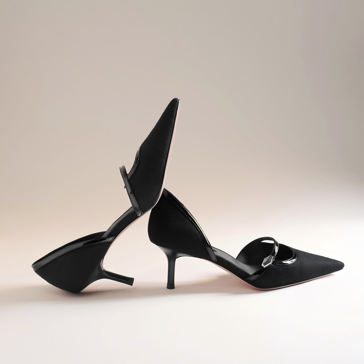 cashmere D'Orsay Mary Jane pumps