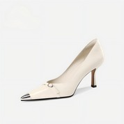 Mary Jane pumps with metal toe cap
