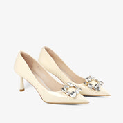 Classic Patent Leather Low Heel Pumps | Comfortable & Stylish