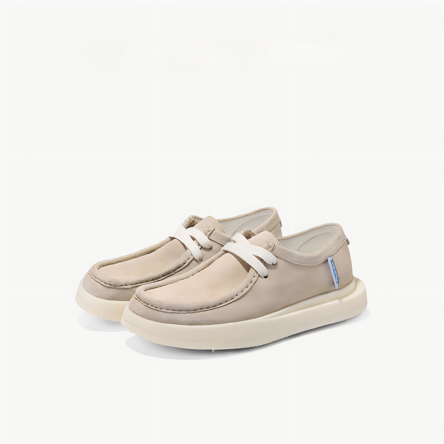 Suede Wallabee Style Platform Sneakers