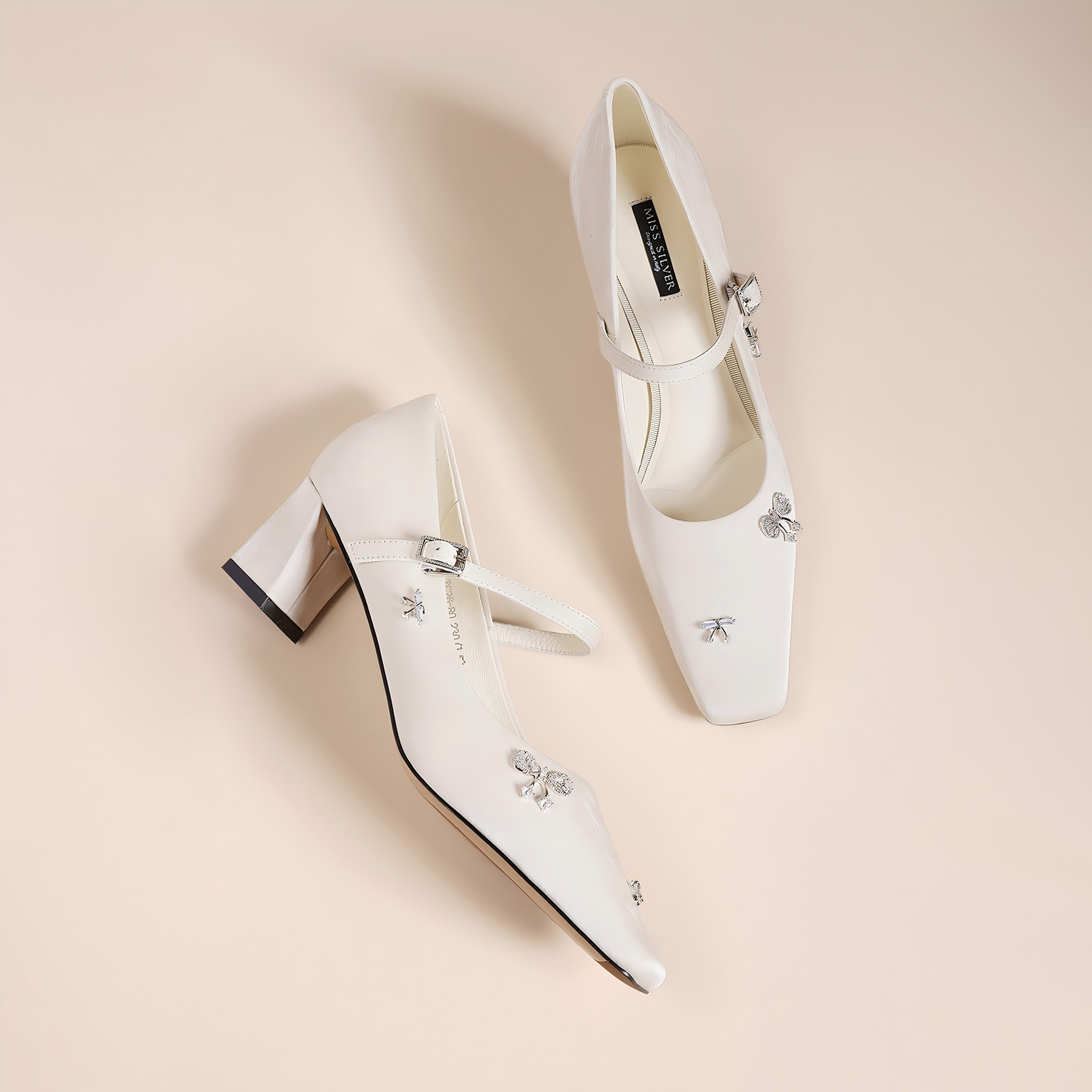 Luxe White Satin Leather Heels for Everyday Elegance