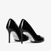 Classic Black Patent Leather Stiletto Pumps