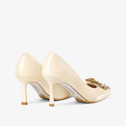 Classic Patent Leather Low Heel Pumps | Comfortable & Stylish