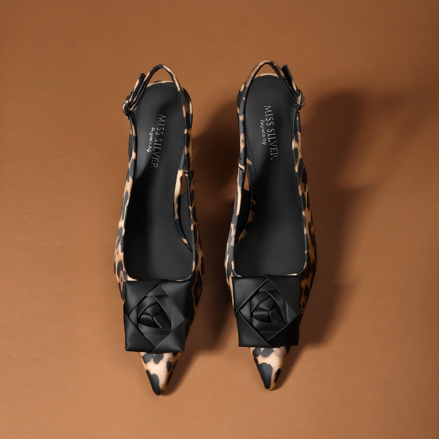 Leopard Print Slingback Pumps