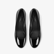 Classic Black Patent Leather Stiletto Pumps