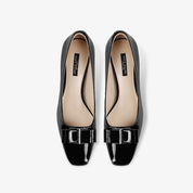 Black Block Heel Mid Heel Pumps – Comfortable Elegant Dress Shoes