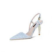 Pointed Toe Slingback Heels