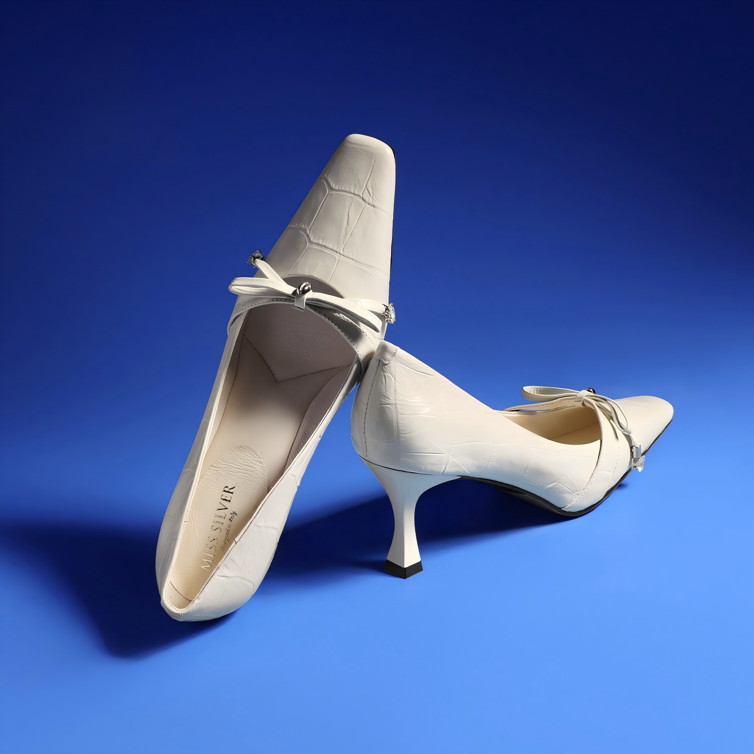 Elegant Off-White Heels
