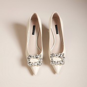 Classic Patent Leather Low Heel Pumps | Comfortable & Stylish