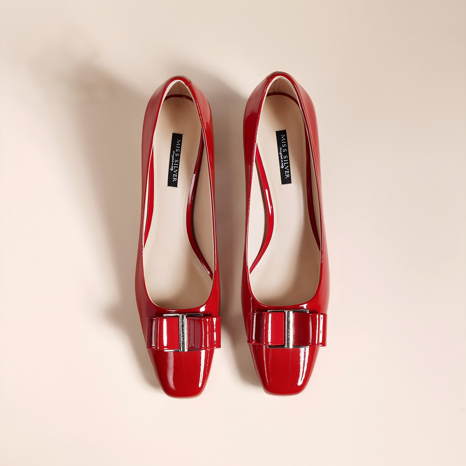 Classic Red Block Heel Shoes for Office & Daily Wear