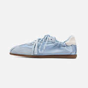 Satin & Suede Ballet-Inspired Sneakers