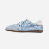 Satin & Suede Ballet-Inspired Sneakers