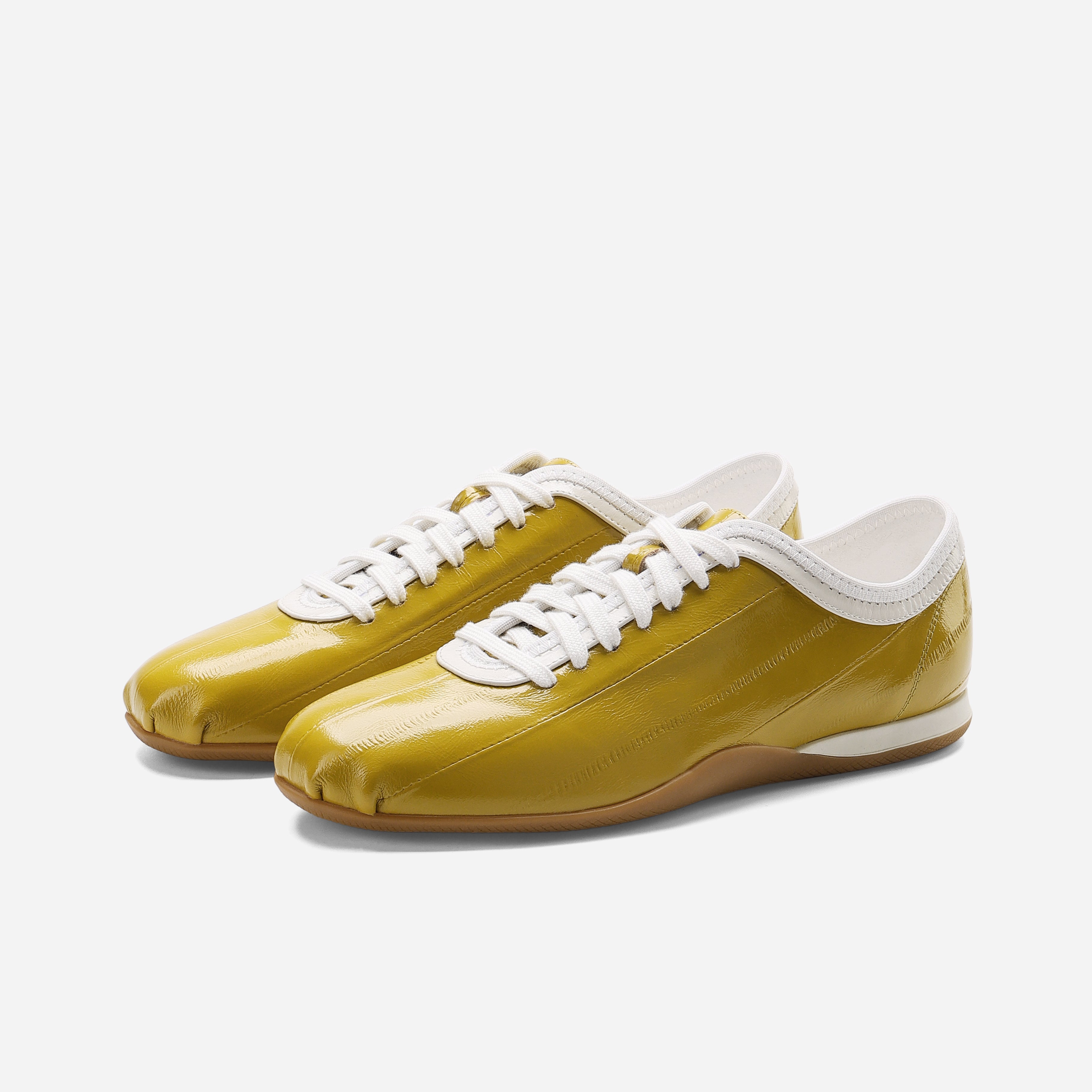 Leather German Army Trainer - Minimalist Retro Sneakers